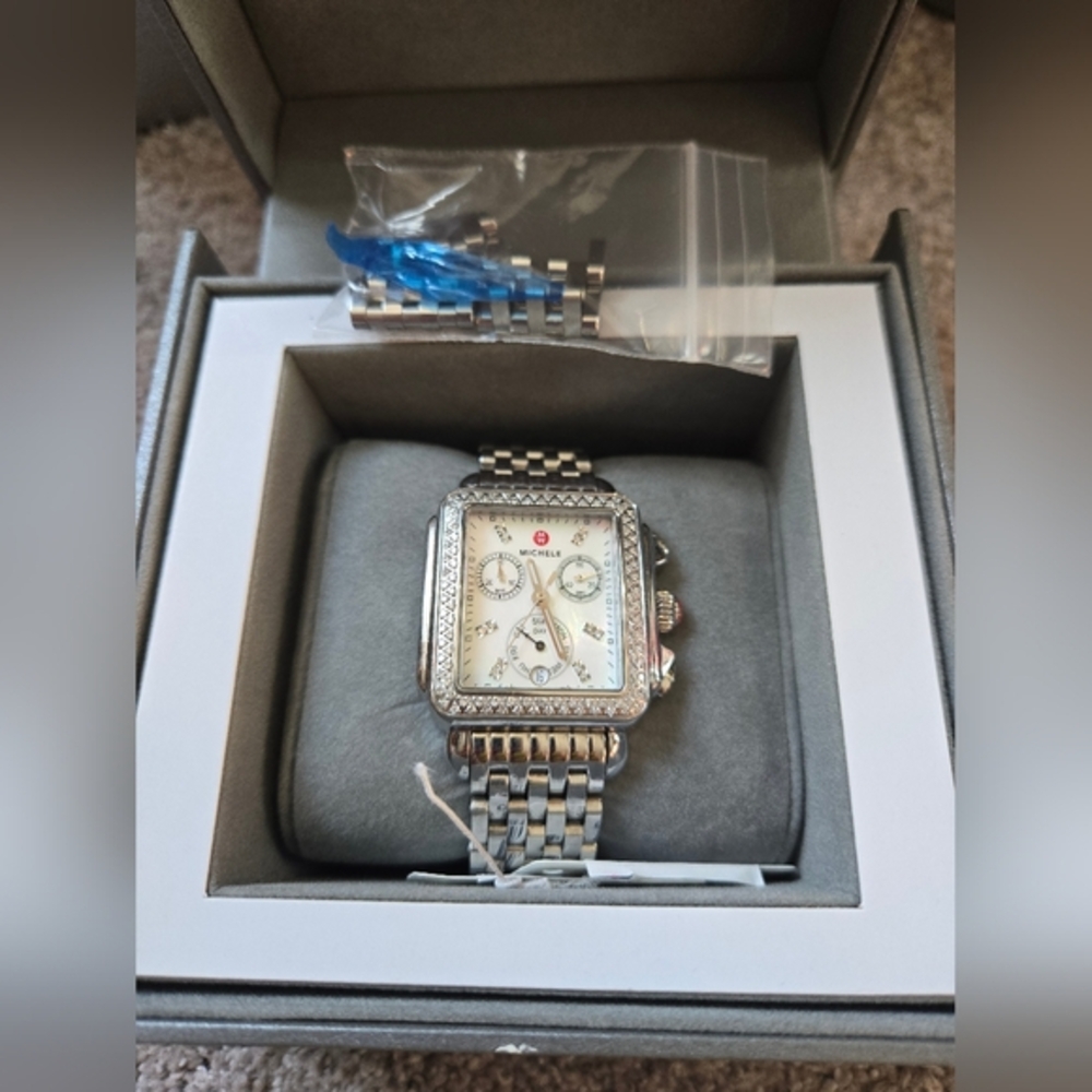 Michele Deco Diamond Watch